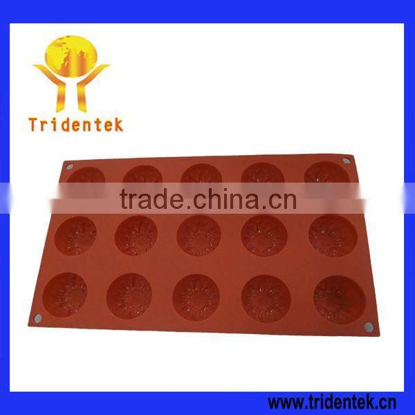 Flexible Non-stick Flower Shape homemade silicone soap mold