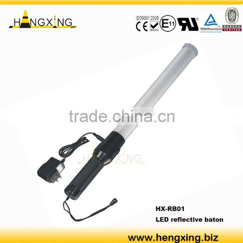 RB06 pvc lens traffic wand baton double colors