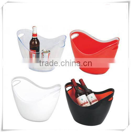 Promotional custom logo plastic custom logo ice bucket