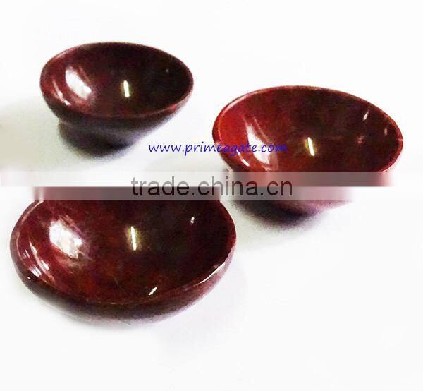 Red Jasper 2Inch Bowls : Buy Direct Wholesale Gemstone Bowls Online From PRIME EXPORTS : INDIA