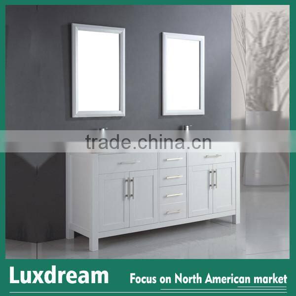 Spain cream-colored marble top bathroom vanity for Canada
