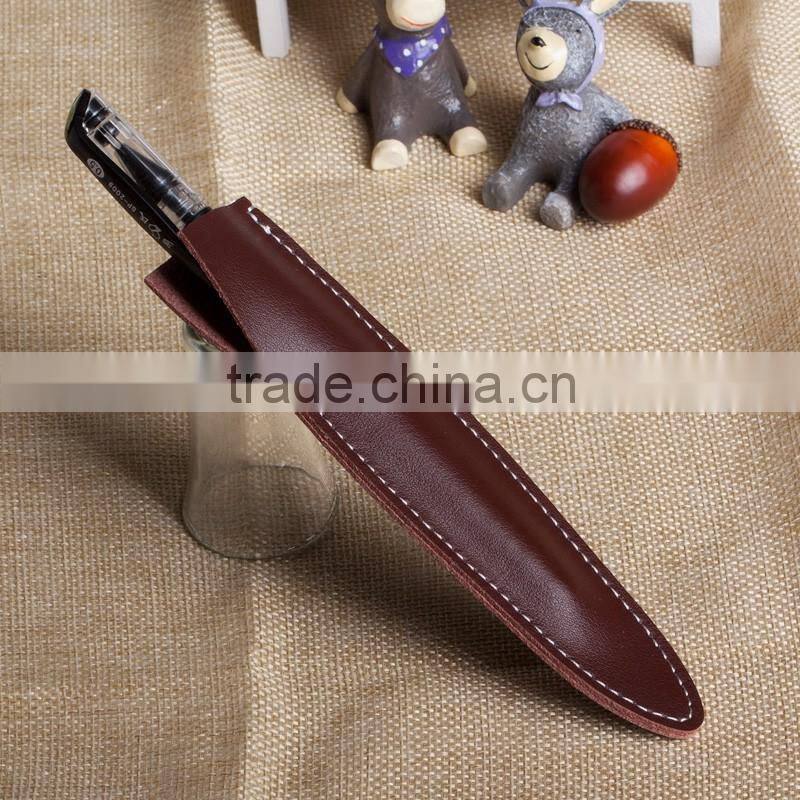 Cheaper Customized Genuine Leather Pen Pouch