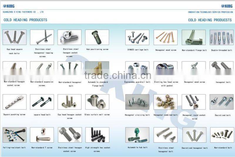 Staniless steel hex bolt m60 support OEM