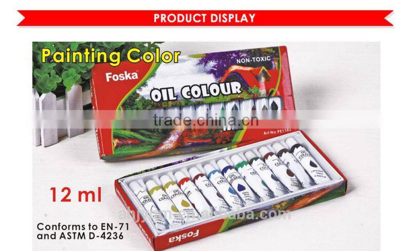 5/6/12/14/18 Colors Good Quality Oil Color/oil color for painting