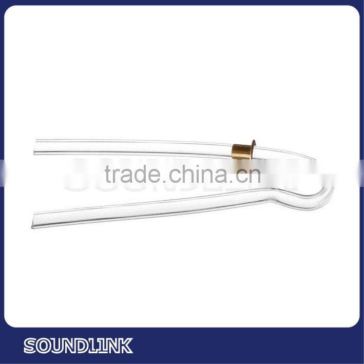 Audiophone metal tube locks for soft earmold