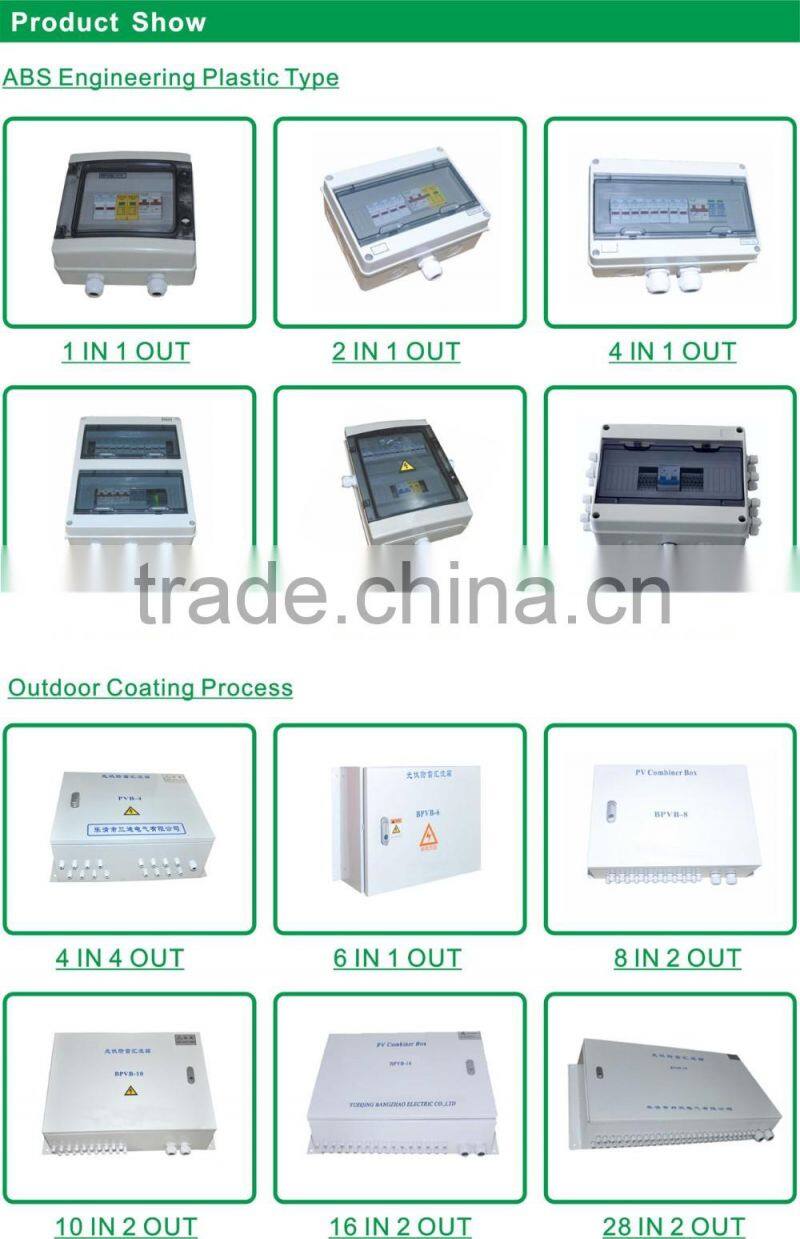 Solar Combiner Box 1000V dc High Voltage Lightning Protection
