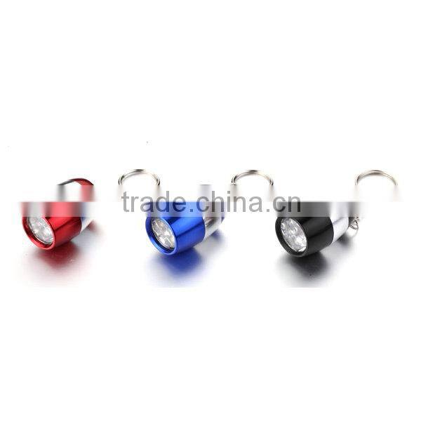 Aluminium Mini Flashlight Keyring with 6PCS LED