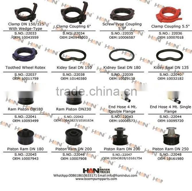 Ram piston DN180 OEM10007943 schwing piston for putzmeister concrete pump spare parts