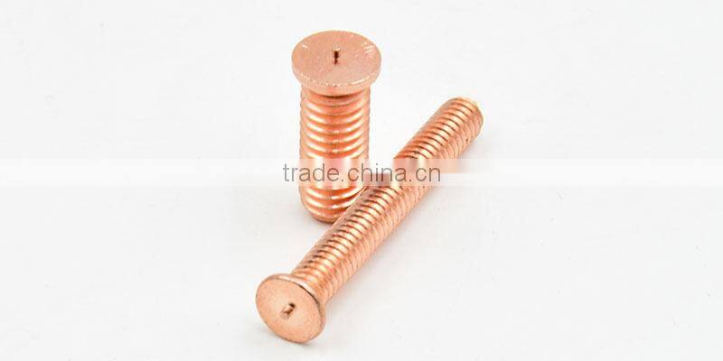 Copper CD Capacitor Discharge Welding Stud For Welding Gun