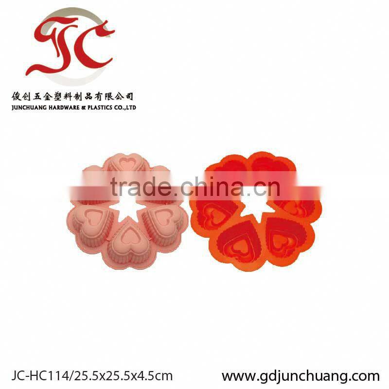 Bright red color house shape ice cube tray mould