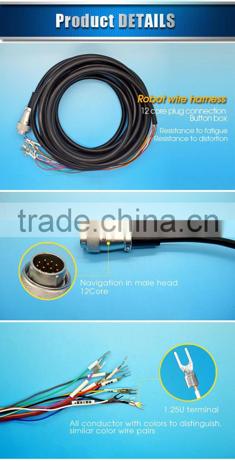 Male Head Factory Competitive Price Wholesale 12 Core Robot drag chain control cable