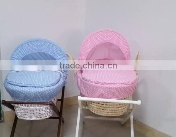 Wicker Moses Basket With Stand