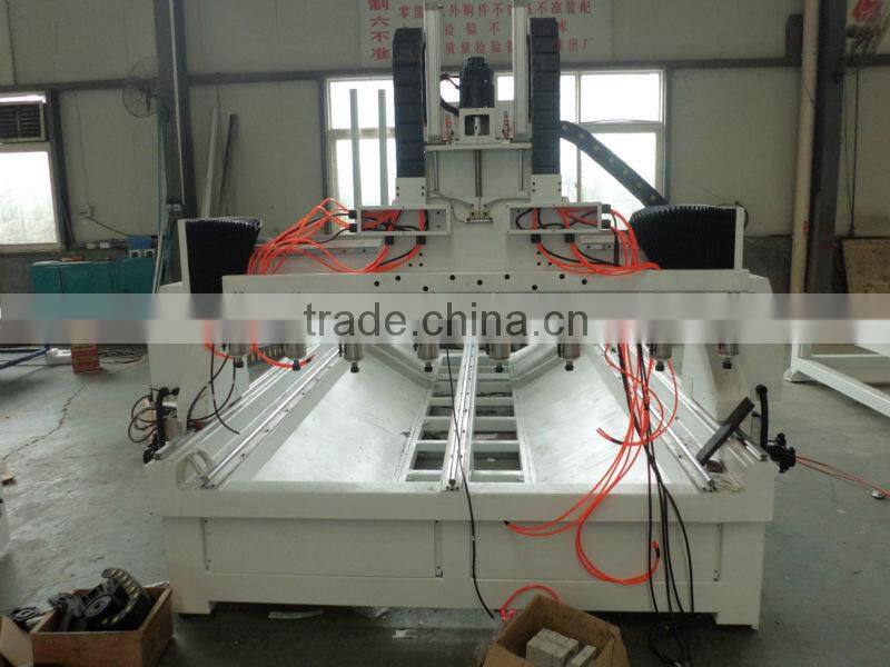 Jinan Nc Studio Control 4Axis 3D Cylinder CNC Carving/Engraving Machine/Machinery with water cooling spindle