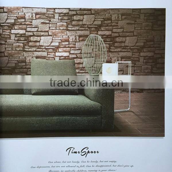 vintage style brick vinyl wallpaper for background wall