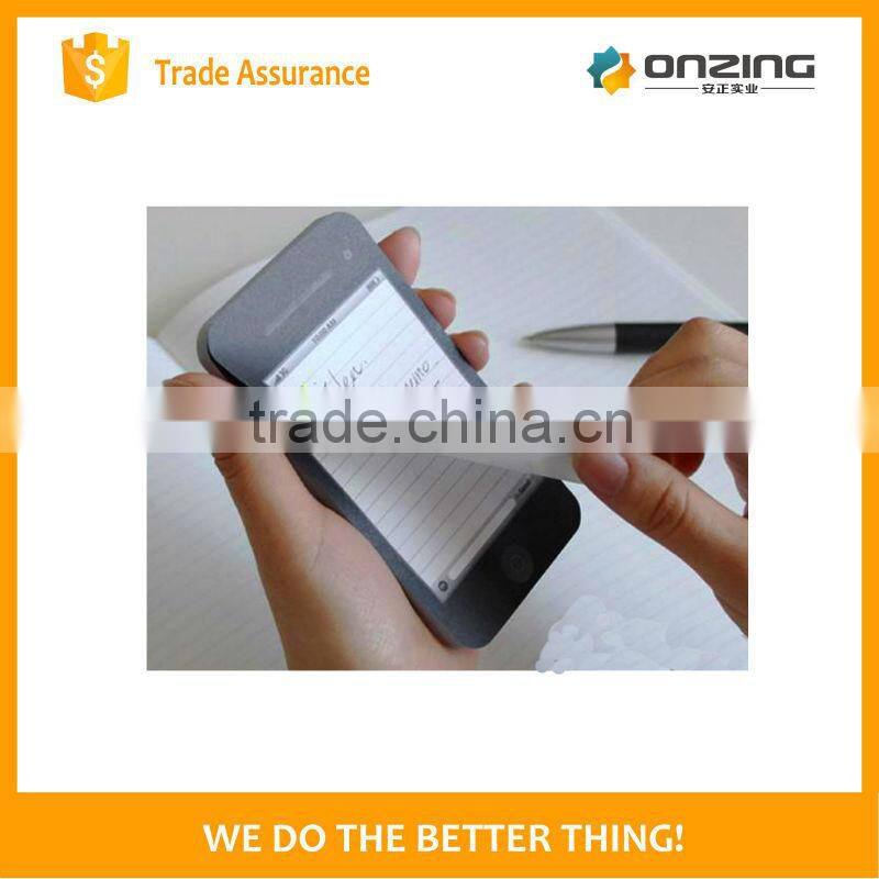 Onzing cheap new design iphone shape memo pad