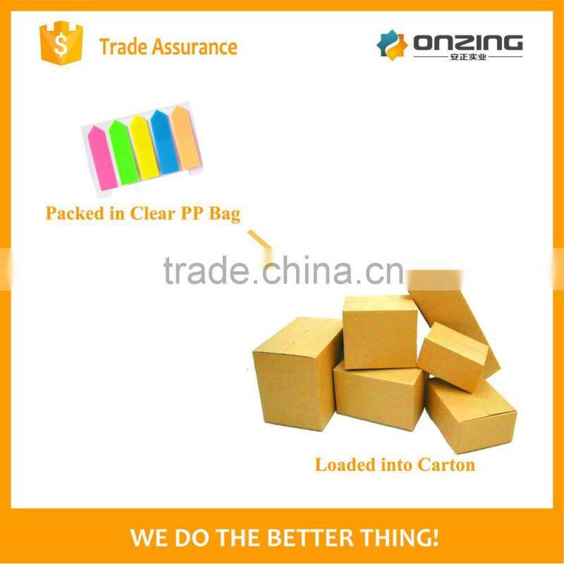 Onzing good quality colorful pet index arrow shape