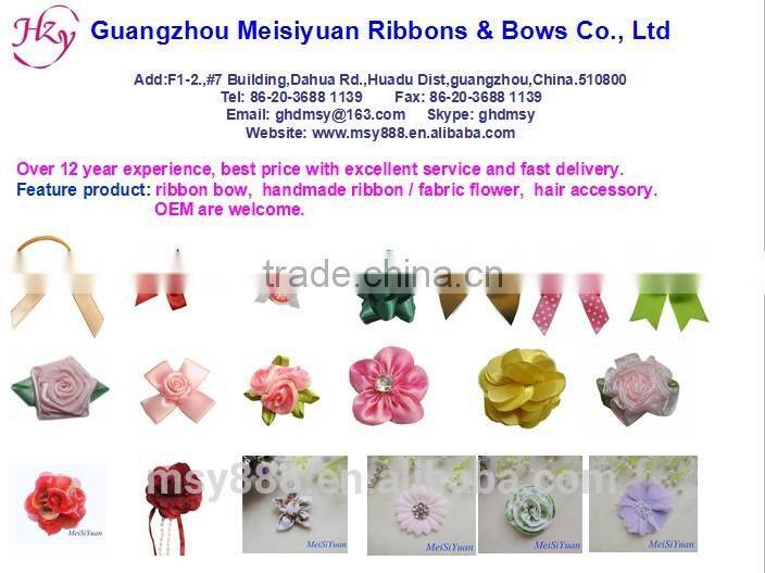 Wholesale handmade ribbon flower / designs of ribbon flowers