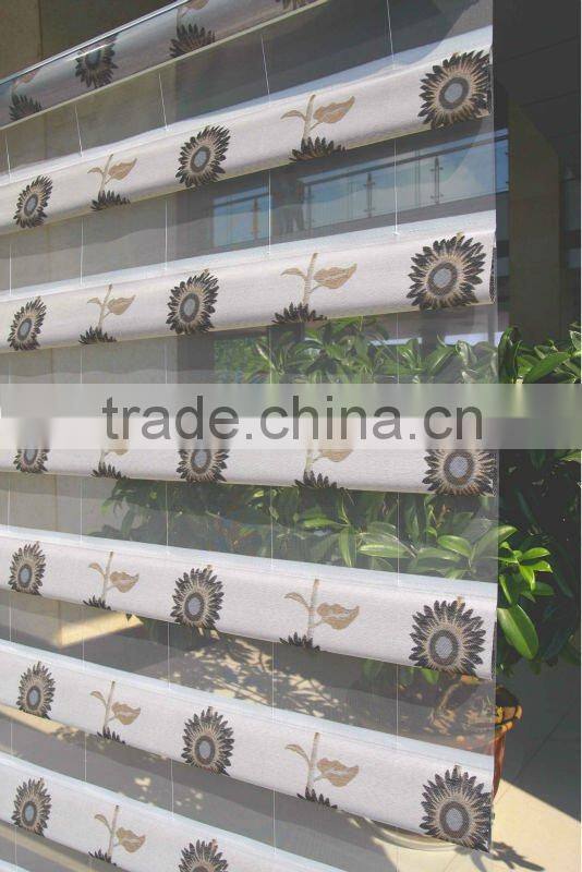 100% polyester Peacock shade fabric