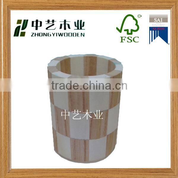 FSC&SA8000 approved solid wood bucket for coffee bean