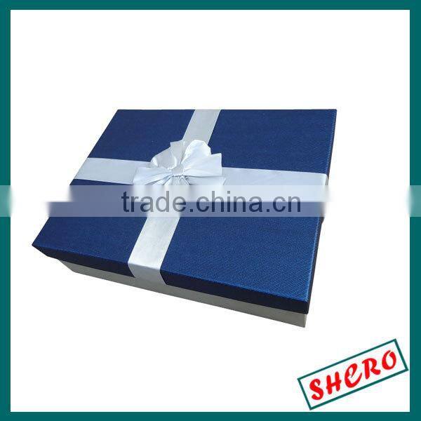 silk scarf packing boxes with ribbon bowknot high quality SH-BO-141