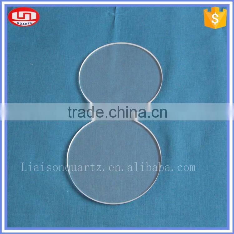 Transparent uv circular glass discs from Liaison Quartz