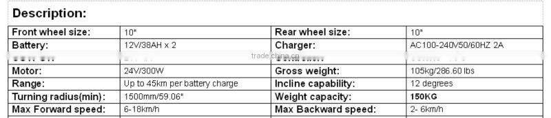 Electric disabled e scooter