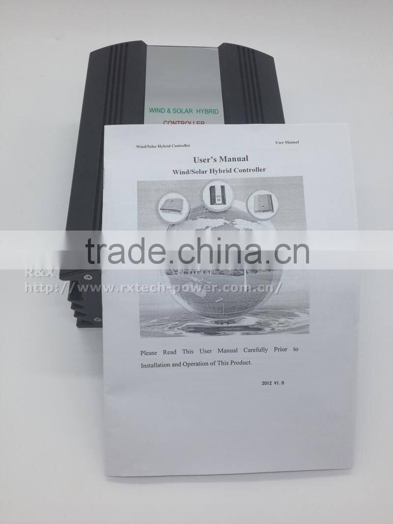 600W PWM wind solar hybrid controller with LCD display, max 900w charge controller, for max 300w solar panel and 900w windmill