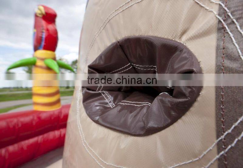 kid inflatable climb wall with pirate theme