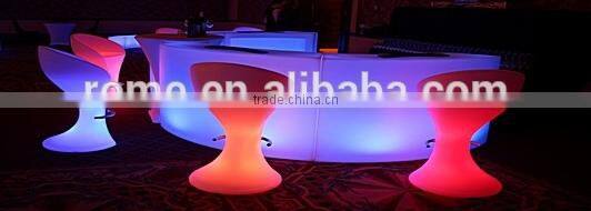 Modern Design Hotel Club outdoor Glow LED Counter Bar stool