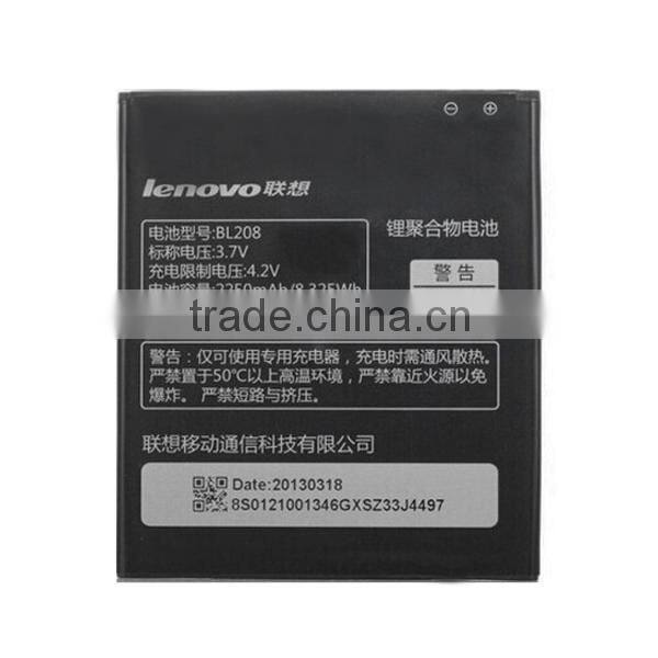 Factory OEM 2250mAh For Lenovo BL208 Battery High Power Mobile Phone Battry With Factory Price