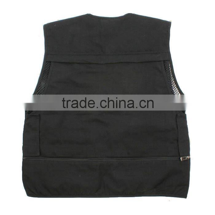 OEM Highest quality Multi Pocket sleeveless photographer vest jacket