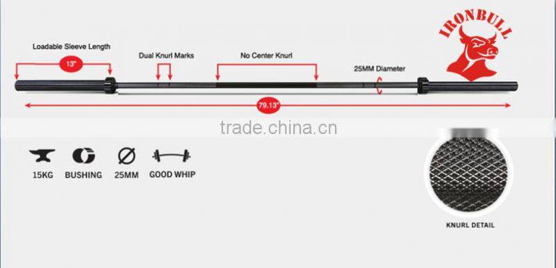 Women zinc black crossfit Olympic Weightlifting bar