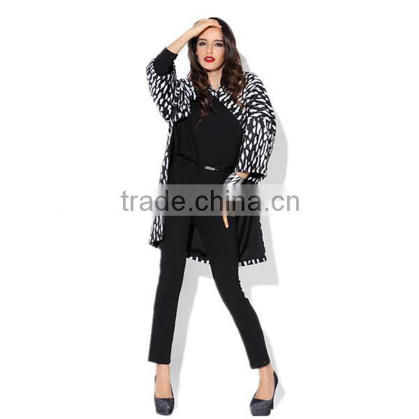 Pretty steps 2016 new style simple design ladies designer casual pants black