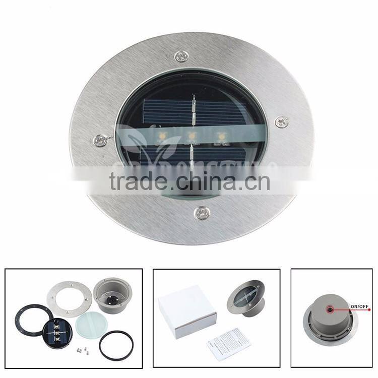 led light silicon solar light, white led recessed lighting, round shape led recessed light