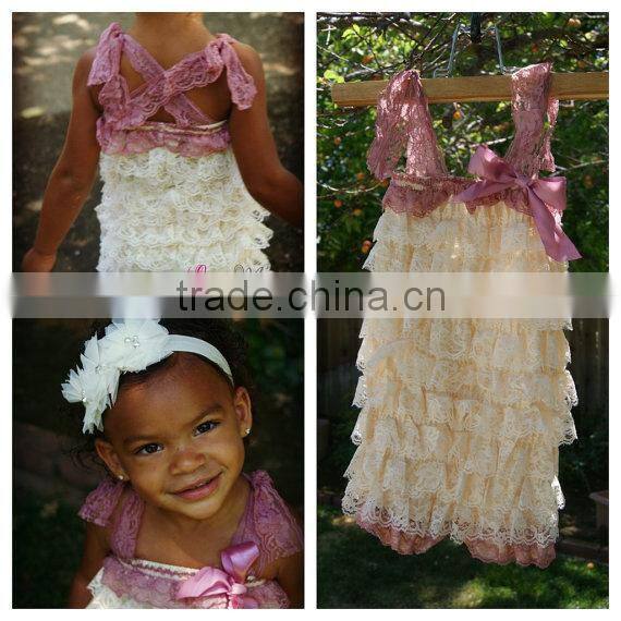 New Arrival Fashion Baby Girls Body Suit Organic Baby Clothes Lace Ruffled One-piece Romper Super Soft Cotton Jumpsuit For Girl