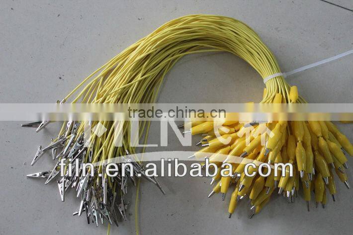 colourful iron battery alligator clip with wire