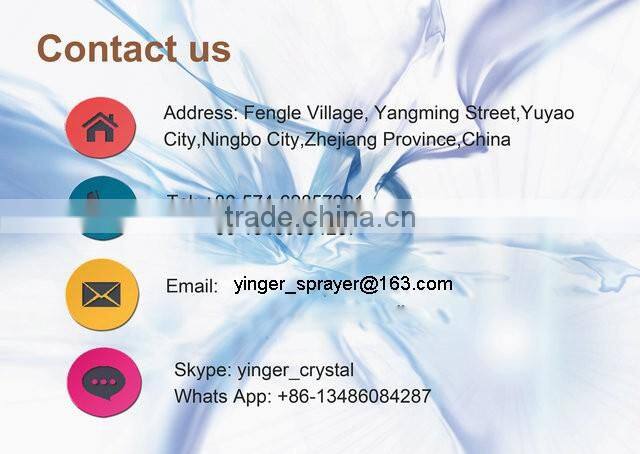 Yuyao factory plastic 28/410 trigger sprayer, trigger sprayer bottle