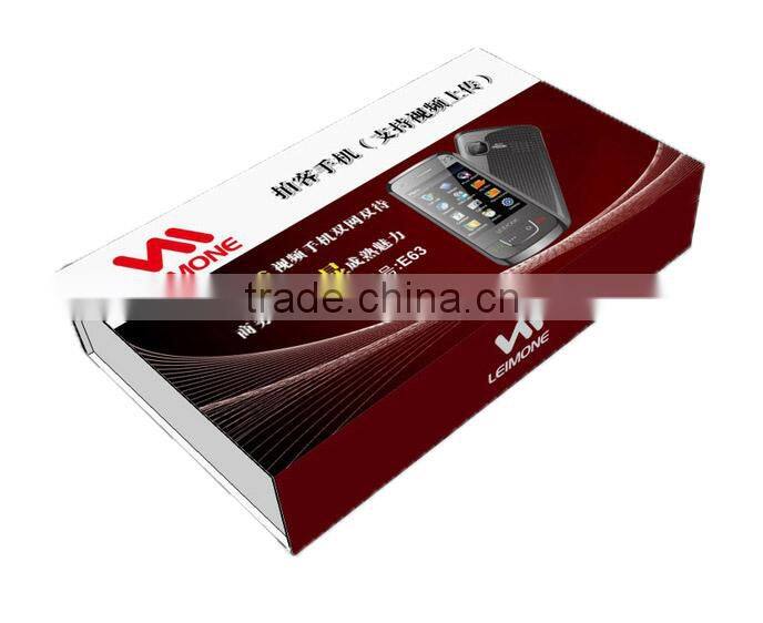 Latest design paperboard box for mobile phone