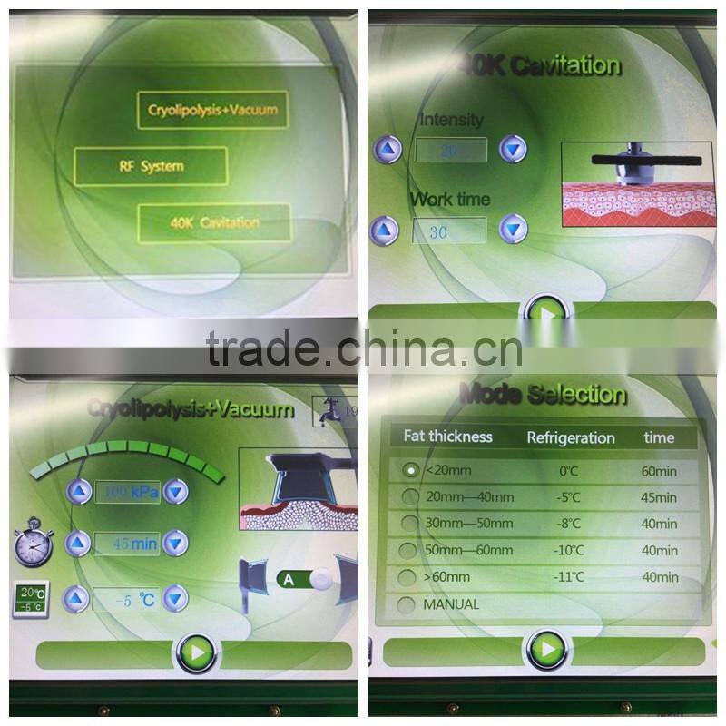 Technology 2016 fat loss cryolipolysis cold body sculpting cryo fat freeze slimming machine