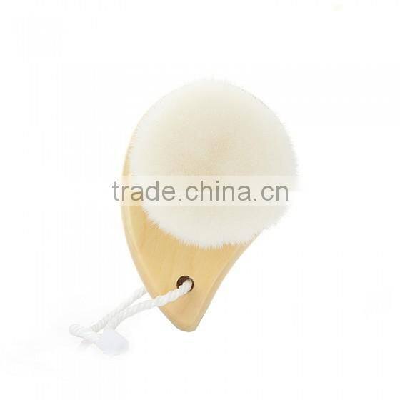 Bonvatt makeup brush cleaner Portable High-grade comma wooden handle washs face brush