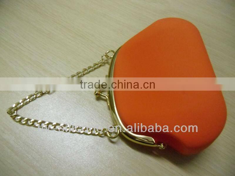 metal chain money purse ladies' silicone money bag varieties shopping money bag