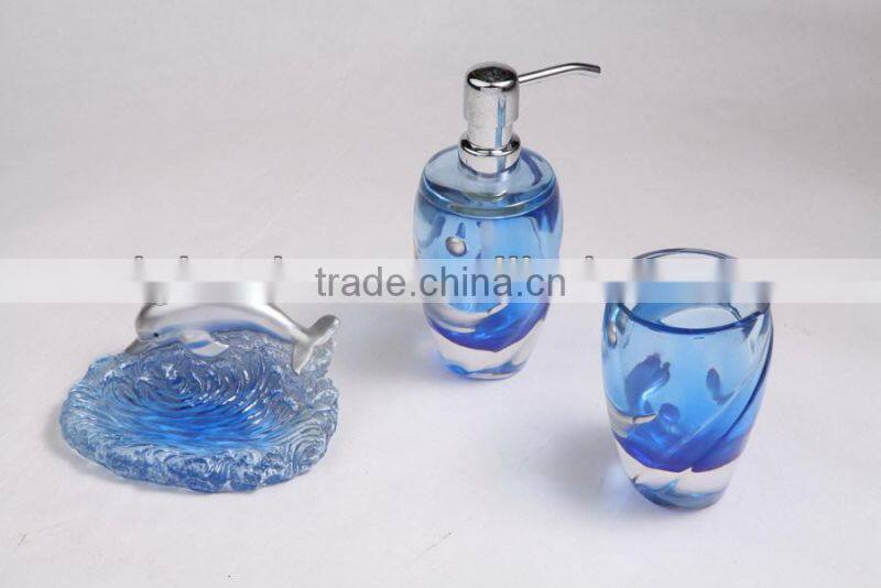 Custom design polyresin bathroom accessories
