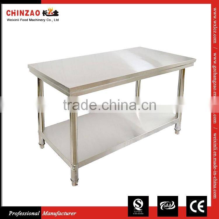 Worktable With Under Shelf Stainless Steel Kitchen Worktable Rotating Worktable
