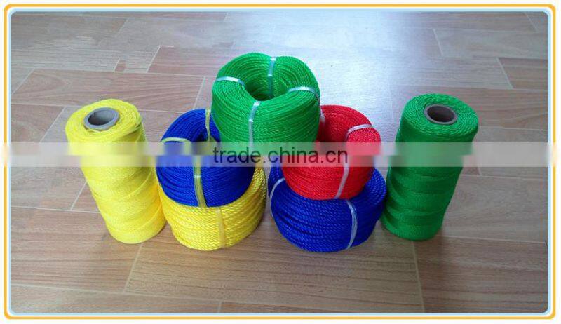 3 strand twisted 1.5 mm nylon cording polyethylene corda