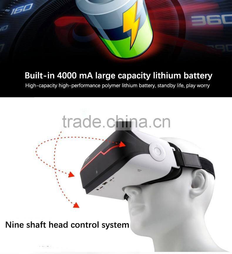 2016 New coming virtual reality 3d vr glasses with headphone