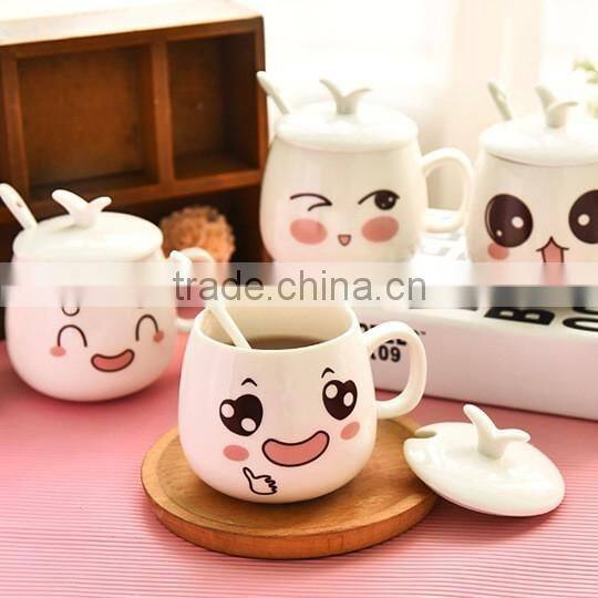 Happy promotional ceramic mugs