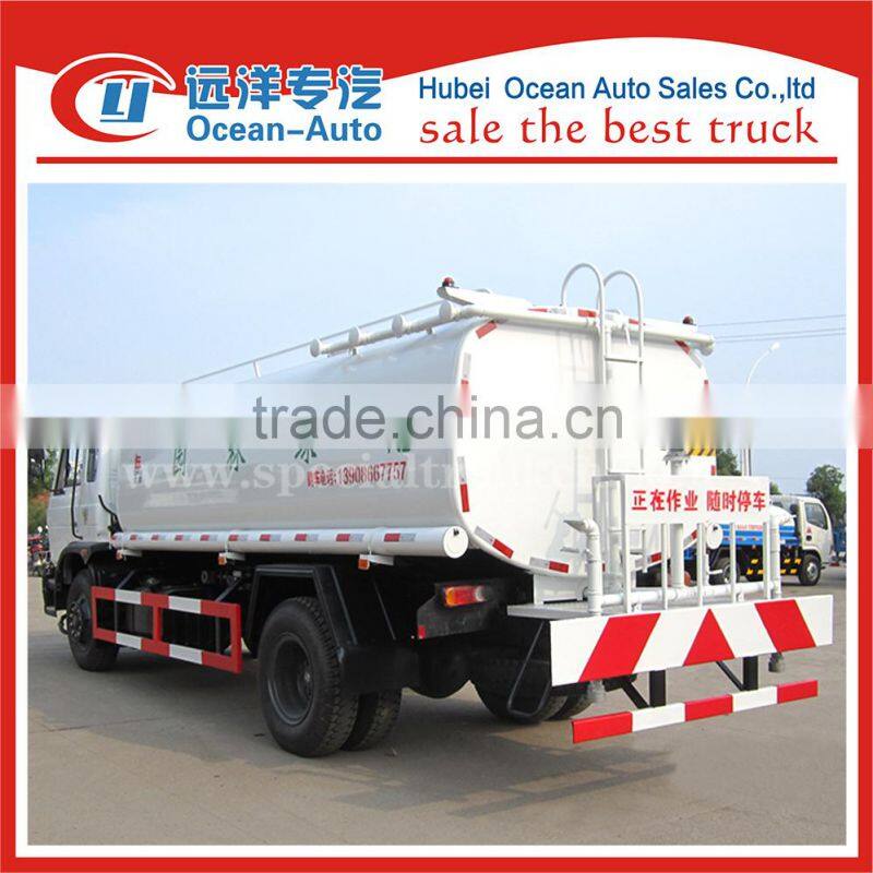 Dongfeng diesel fuel 15000 liter 4X2 drive wheel water tender trucks for sale