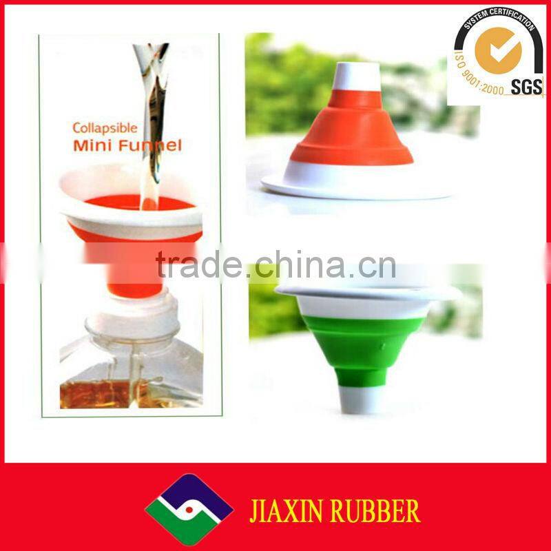 New arrival durable silicone collapsible funnel foldable funnel for liquid transfer