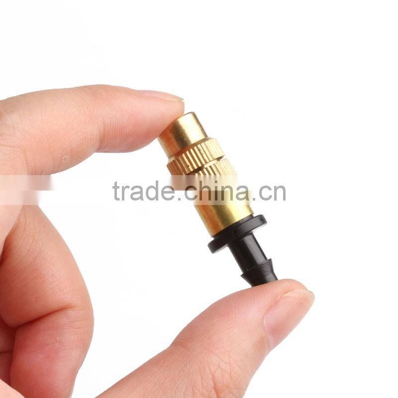 2016 Newest Gardening Water Cooling Thread Brass Spray Sprinkler 5pcs Adjustable Misting Nozzle