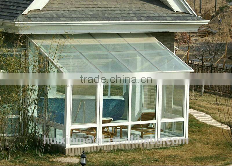 Strong and sturdy aluminum modern carport material with solid polycarbonate design